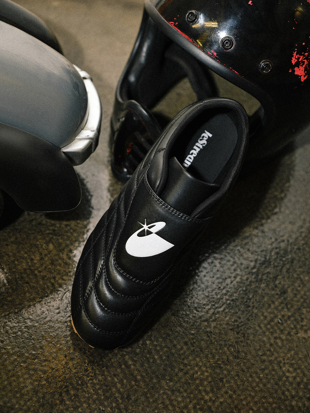 Quilted Leather Soccer Trainer Sneakers - View 16