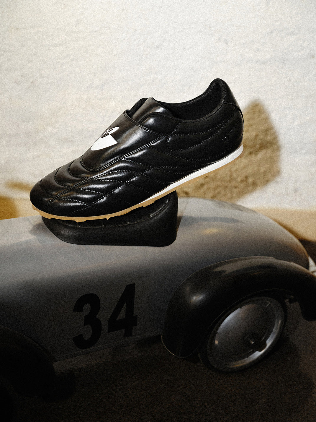 Quilted Leather Soccer Trainer Sneakers - View 18