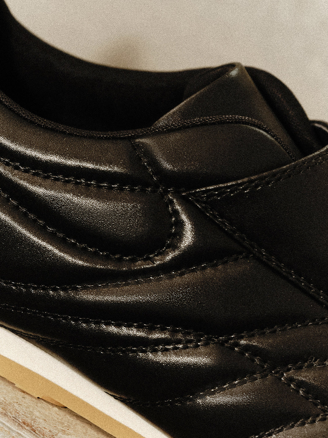 Quilted Leather Soccer Trainer Sneakers - View 20