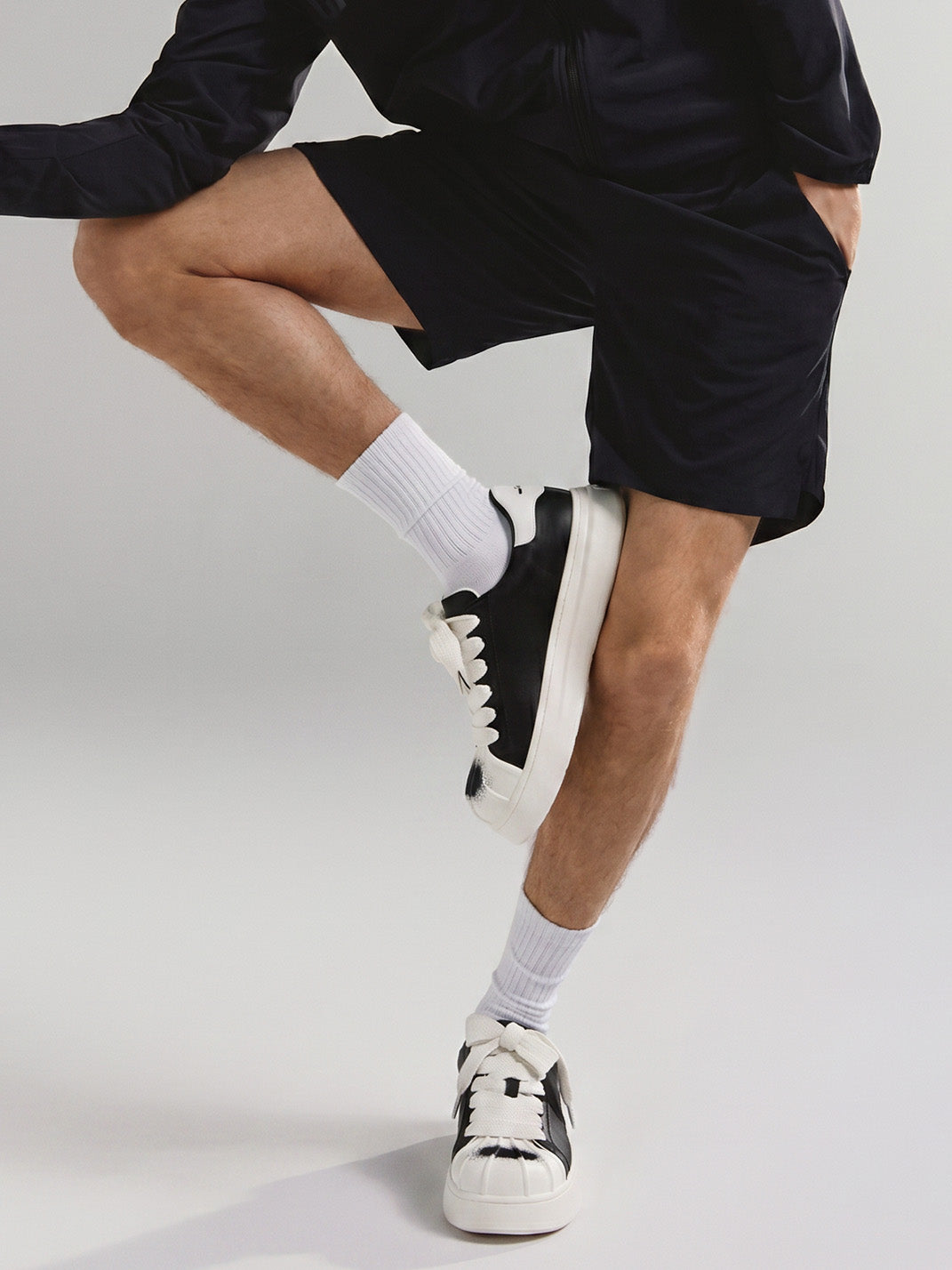 Shell-Toe Platform Derby Sneakers - View 4