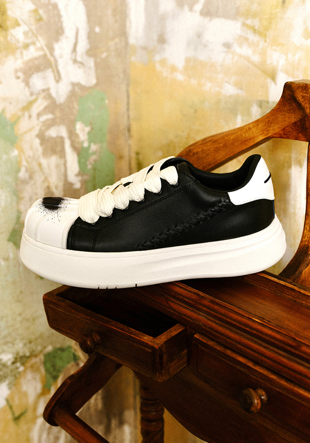 Shell-Toe Platform Derby Sneakers - View 10