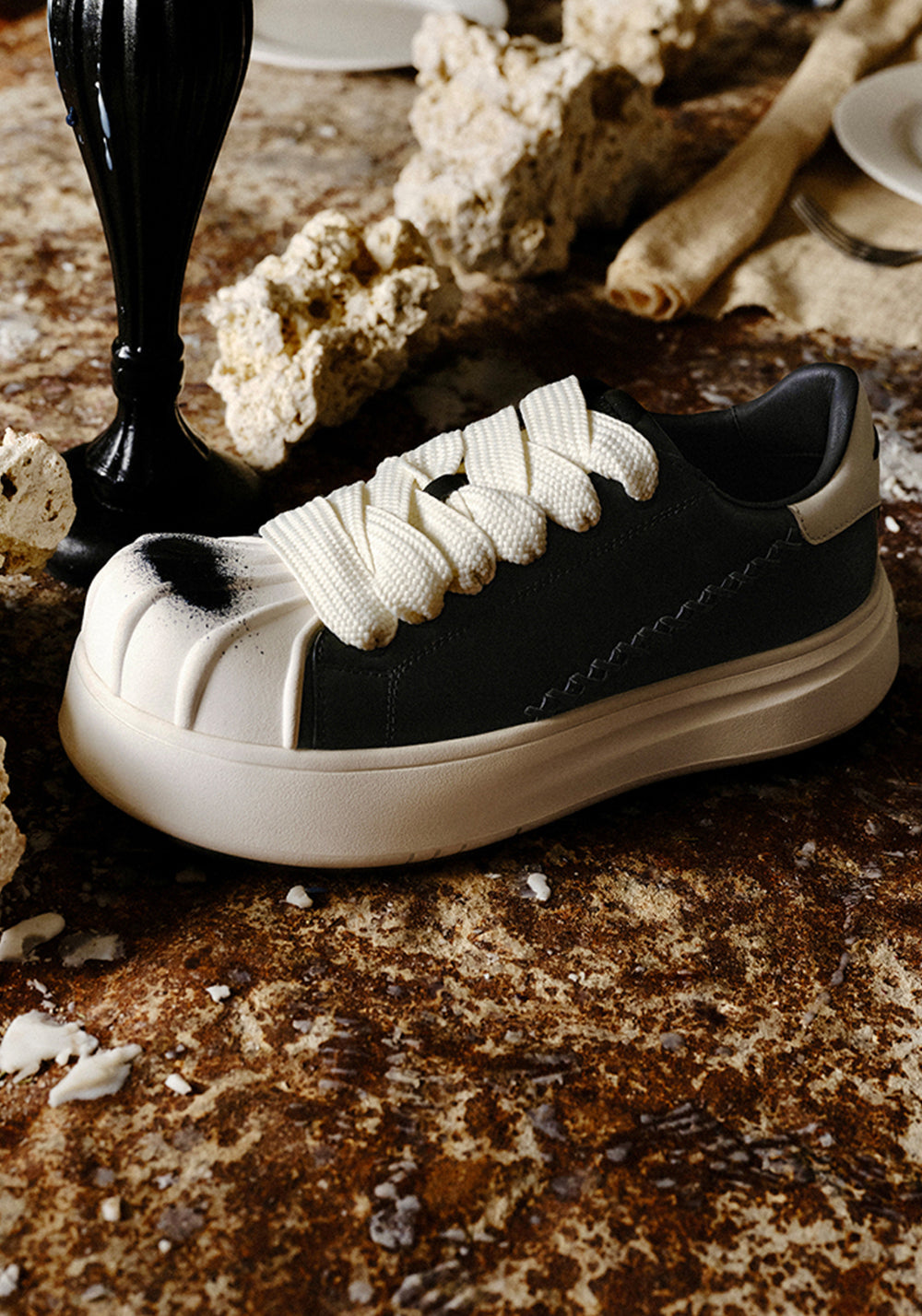 Shell-Toe Platform Derby Sneakers - View 11