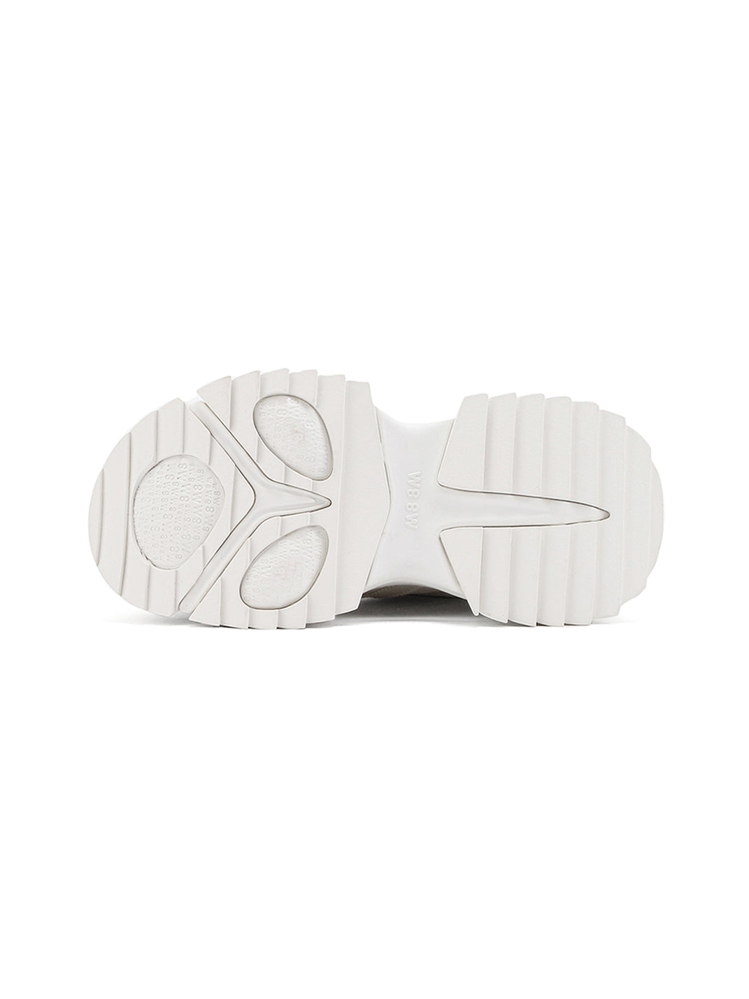White Cutout-Sole Platform Sneakers - View 8
