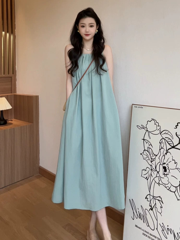 Halter-Neck Beach Maxi Dress product view 1