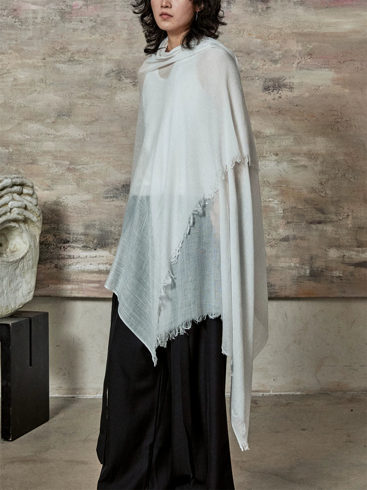 Lightweight Solid Scarf and Shawl product view 3