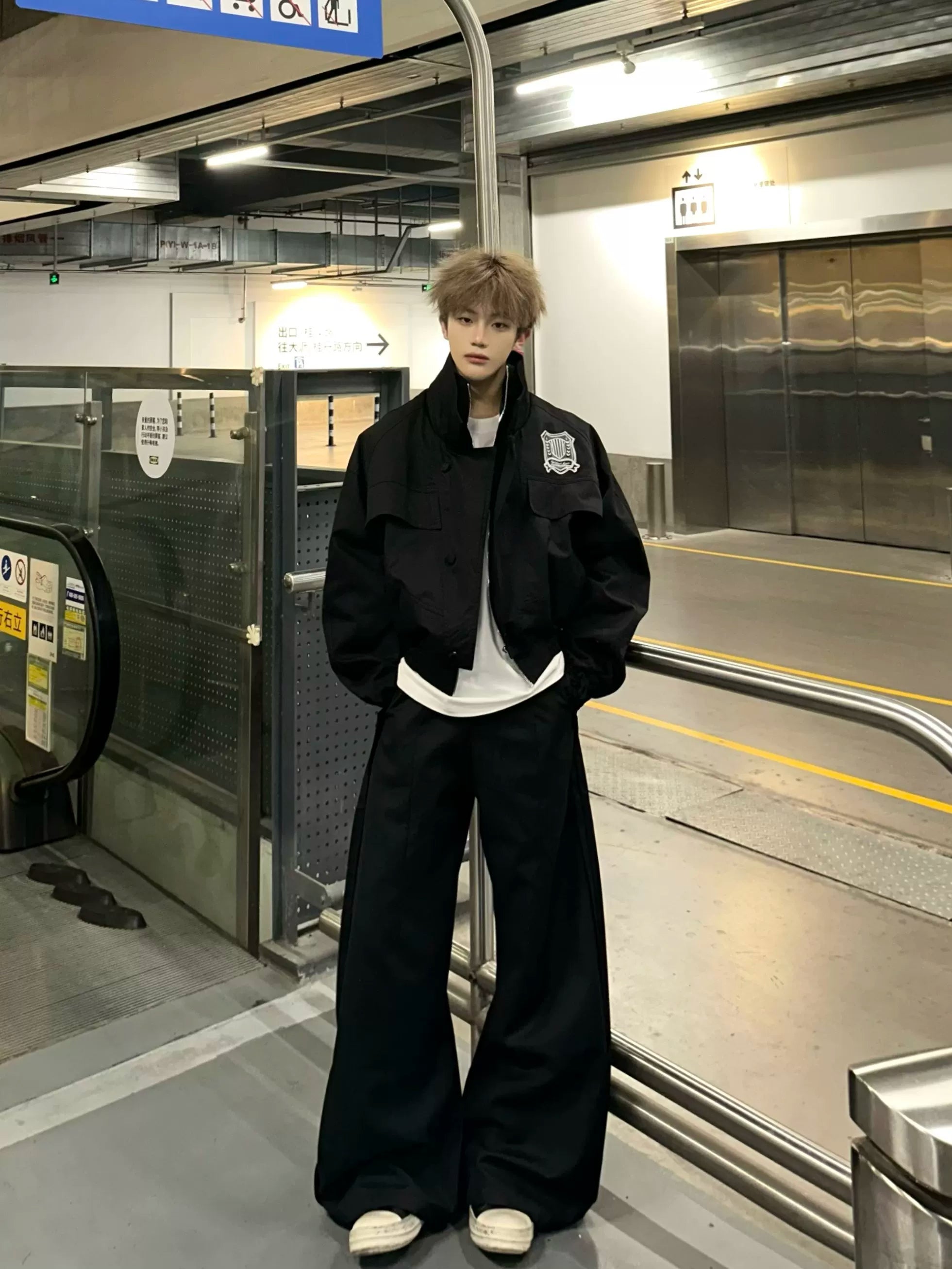 Layered Stand-Collar Utility Jacket product view 3