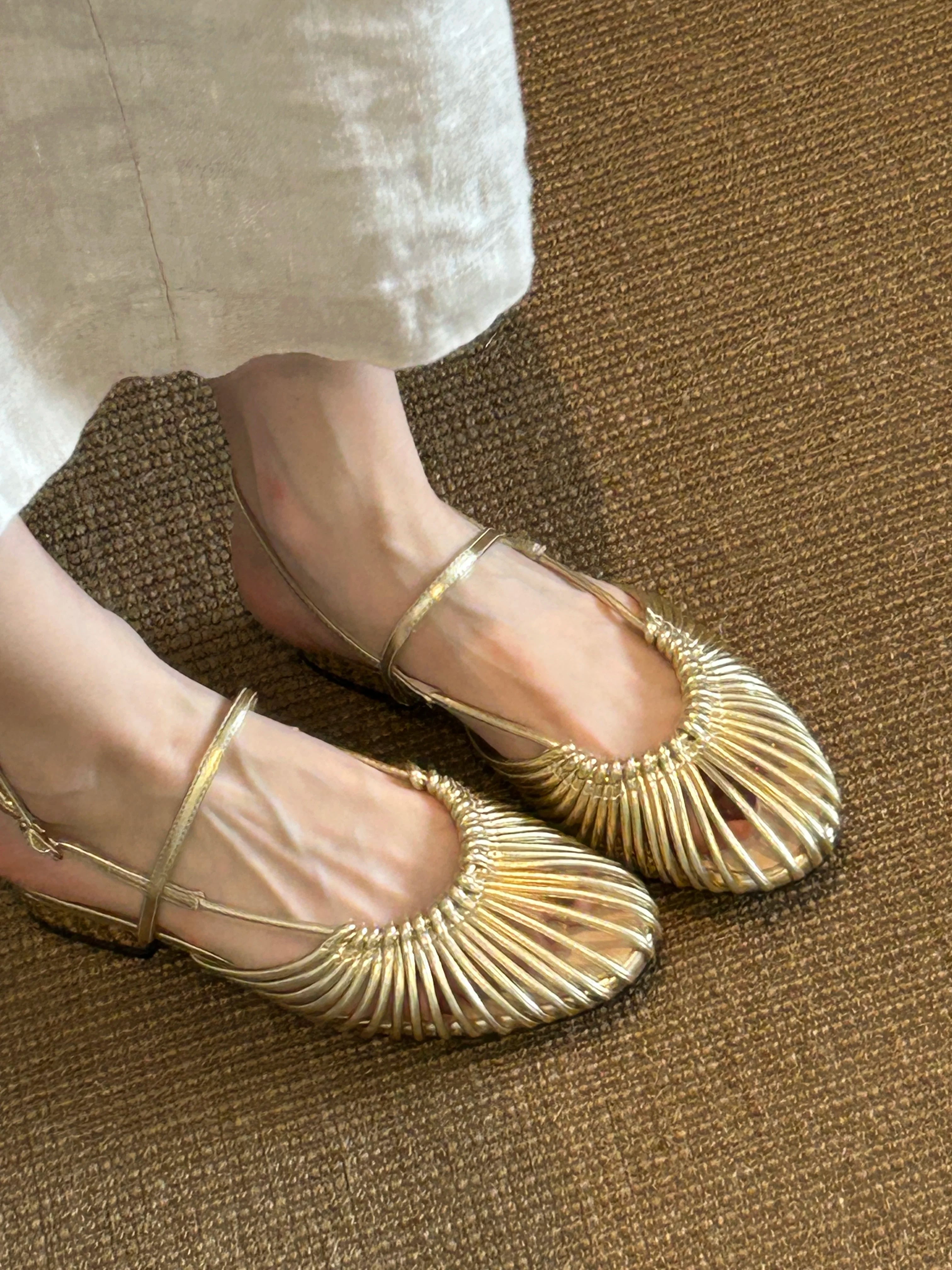 Woven Caged Mary Jane Sandals product view 2