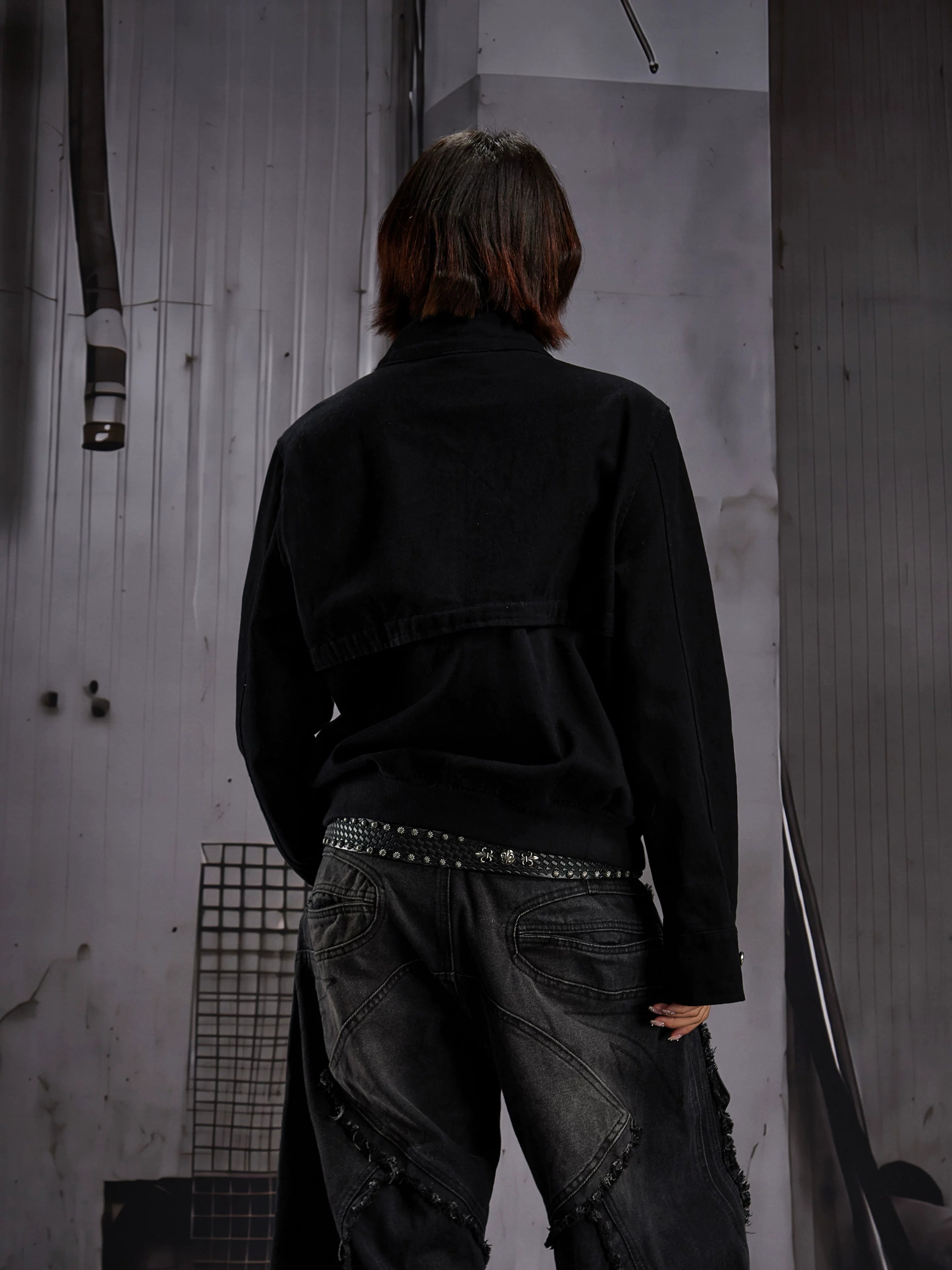Buckle-Strap Stand-Collar Jacket product view 3