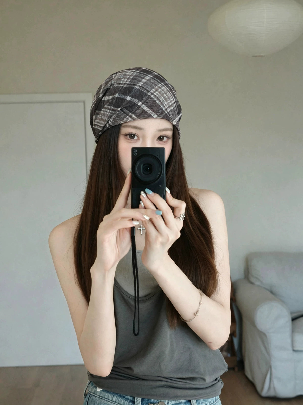 Printed Slouchy Headwrap Beanie product view 3