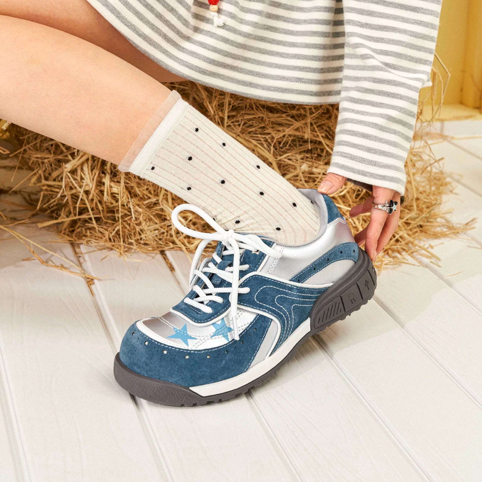 Star-Panel Platform Sneakers product view 4