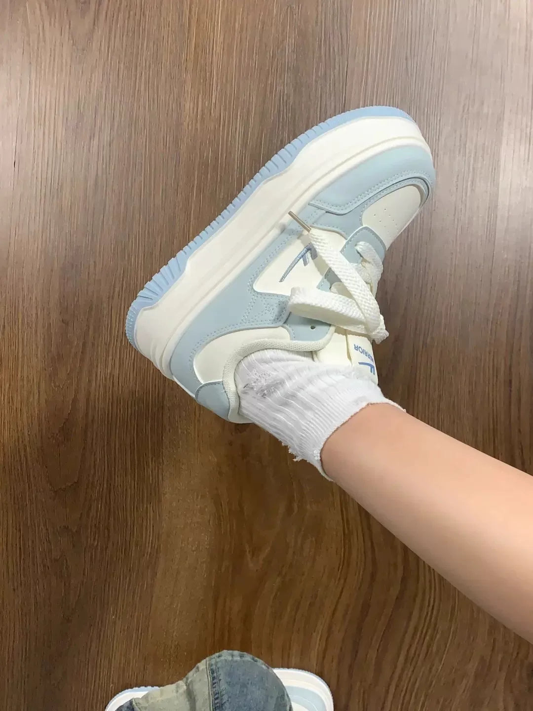 Contrast-Sole Platform Sneakers product view 4