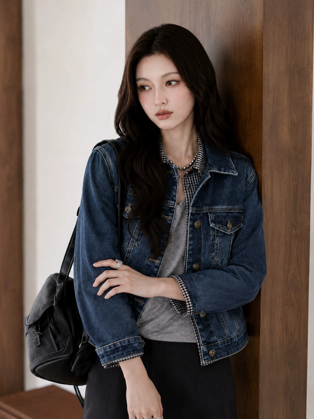 Vintage Blue Commuter Denim Jacket product view 4
