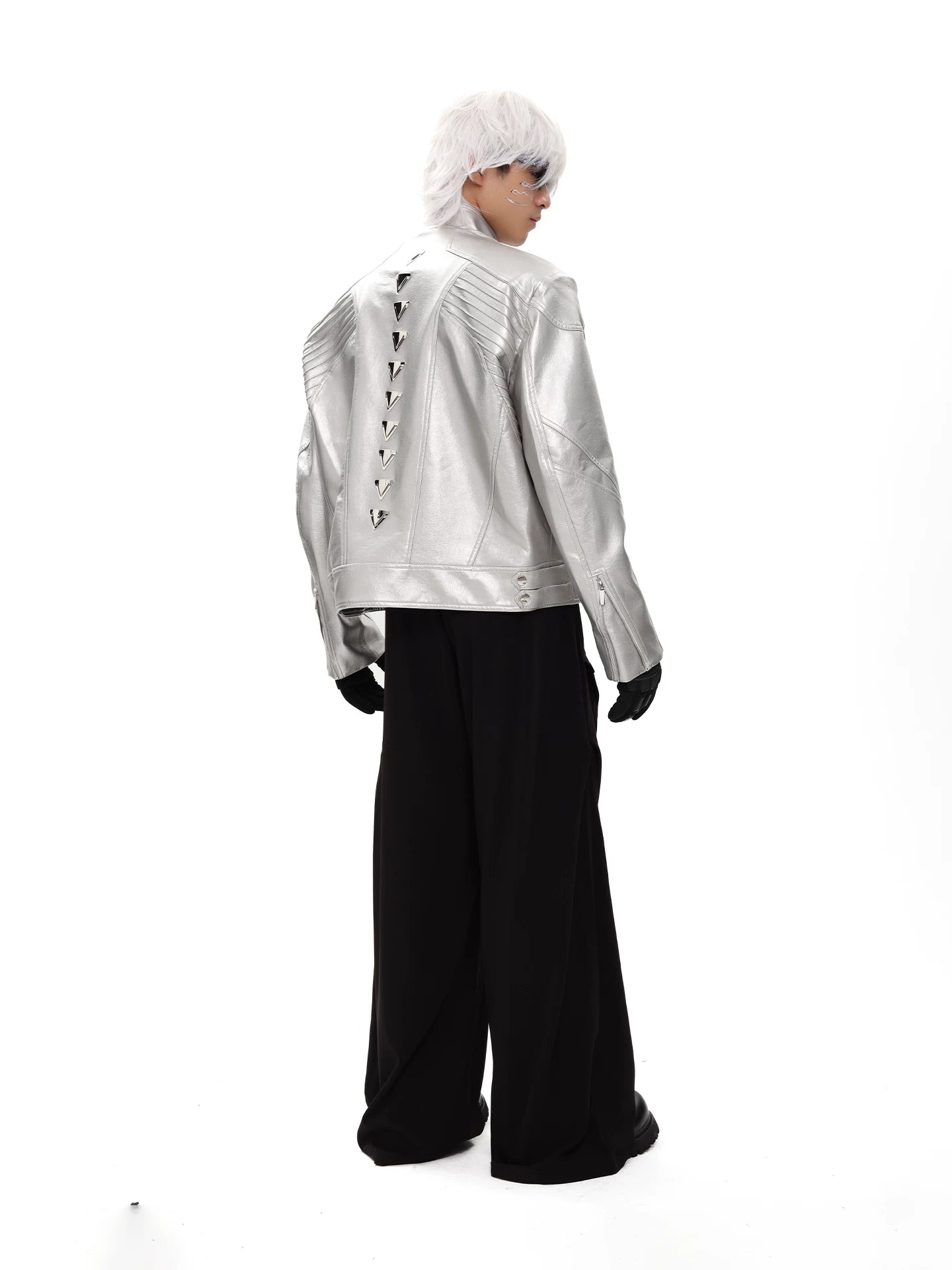 Silver Spine Moto Jacket product view 5