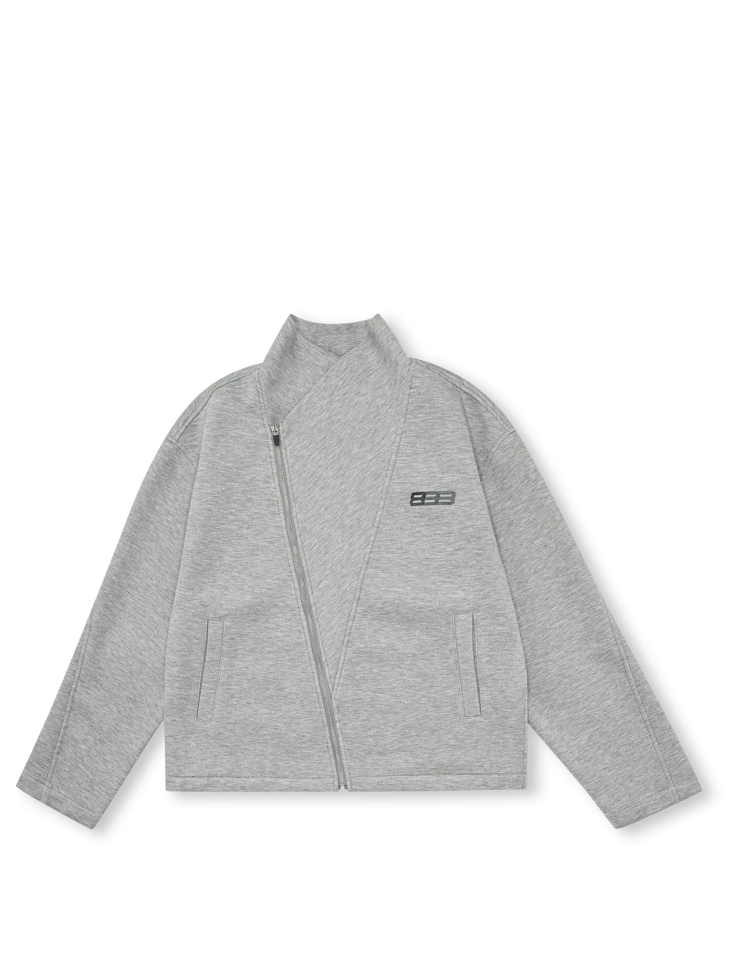 Asymmetric Zip High-Neck Jacket product view 4