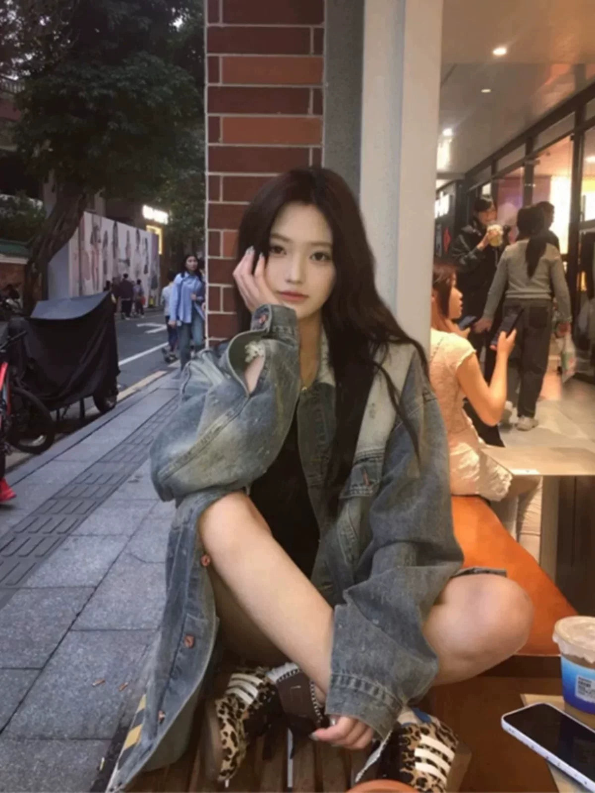 Washed Oversized Denim Jacket product view 5