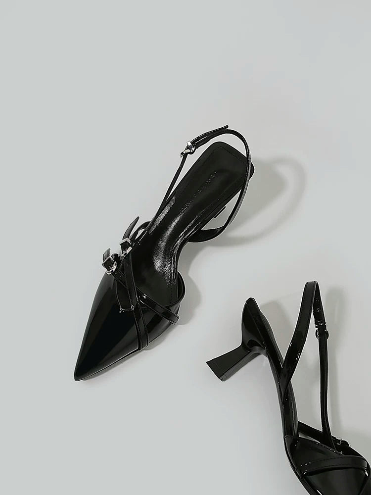 Buckle Slingback Heels product view 5