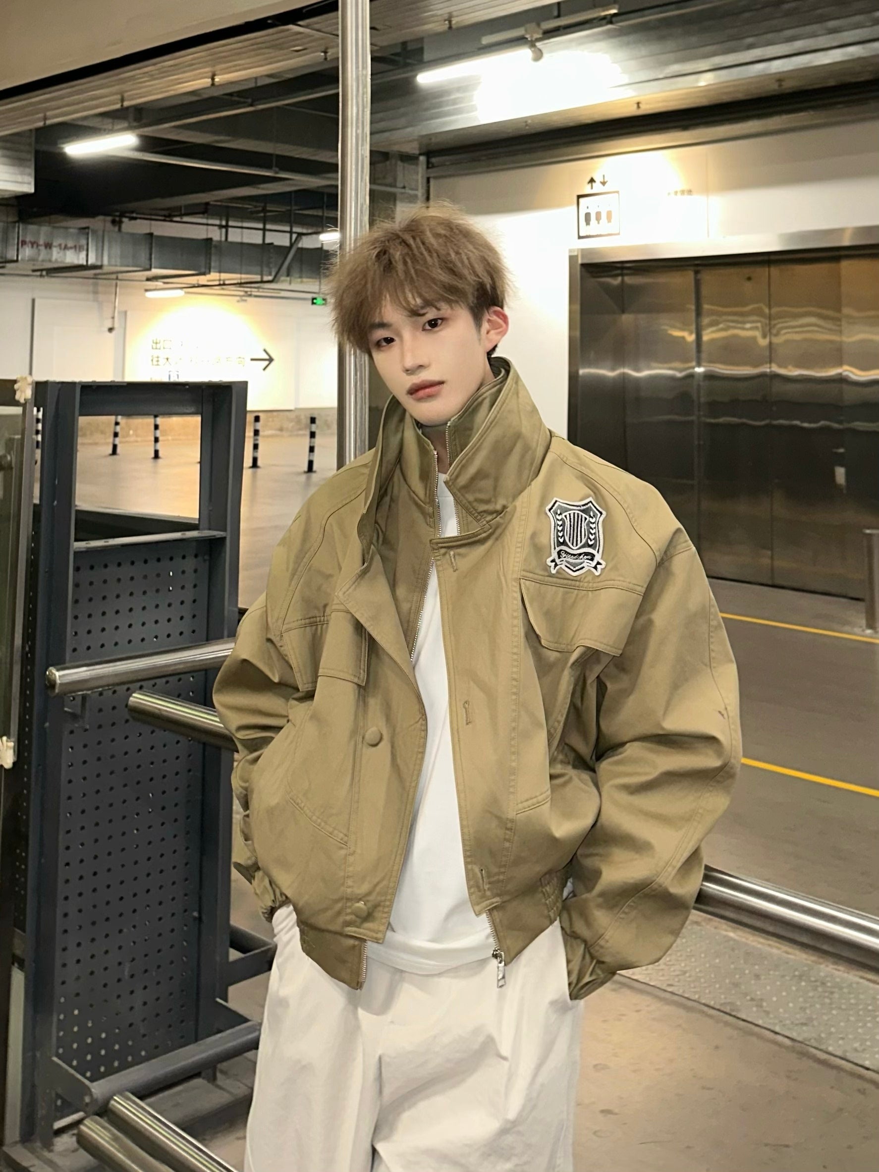 Layered Stand-Collar Utility Jacket product view 6