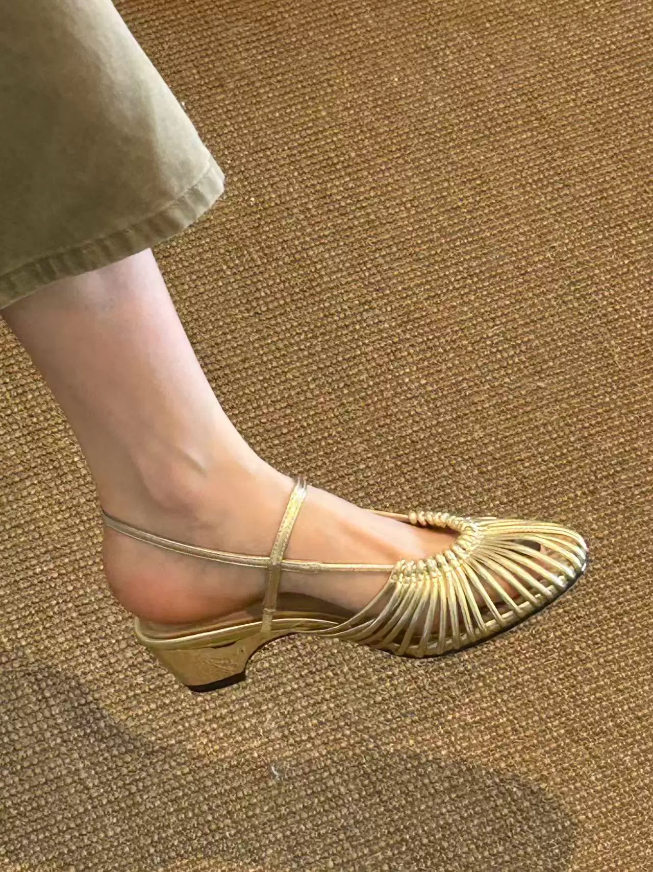 Woven Caged Mary Jane Sandals product view 5