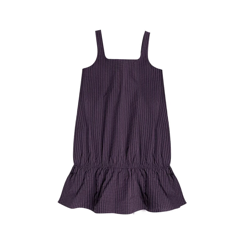 Ruffled Plaid Pinafore Dress product view 6