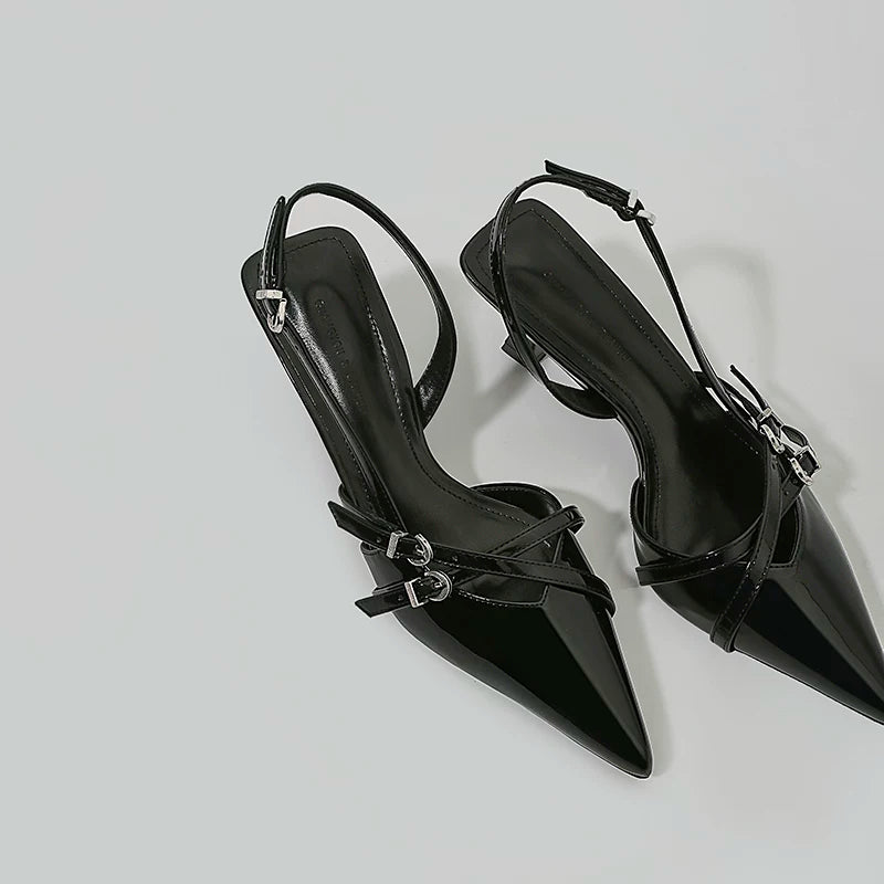 Buckle Slingback Heels product view 6