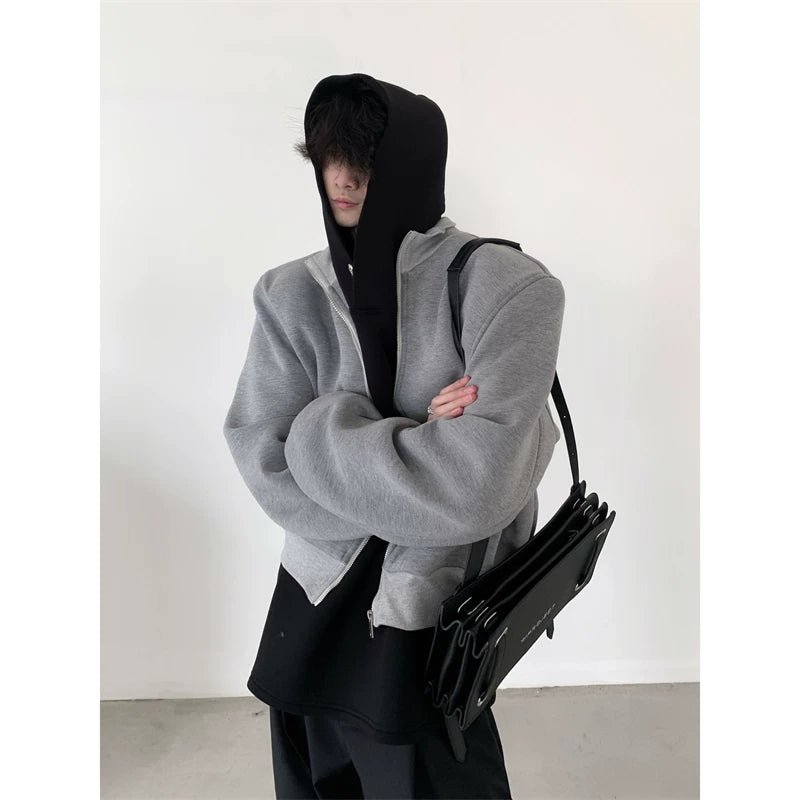 Layered Hood Panel Bomber Jacket product view 5