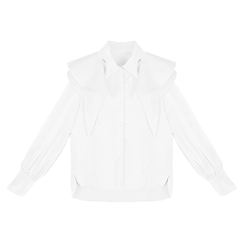 Detachable Cape-Collar Blouse product view 7
