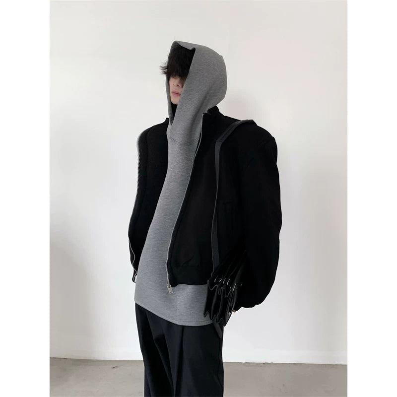 Layered Hood Panel Bomber Jacket product view 6