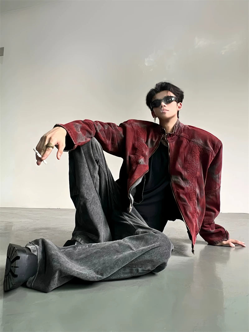 Gradient-Wash Stand-Collar Jacket product view 7