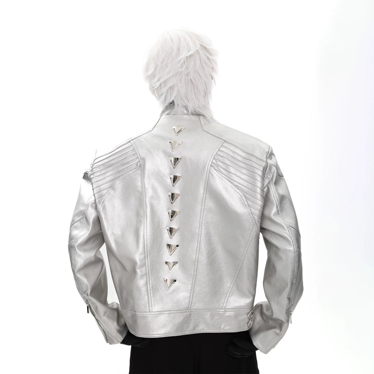 Silver Spine Moto Jacket product view 6
