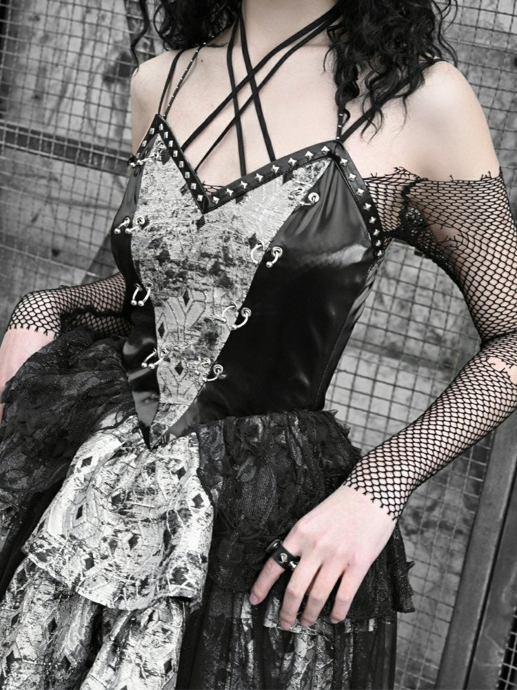 Gothic Butterfly Mesh Dress