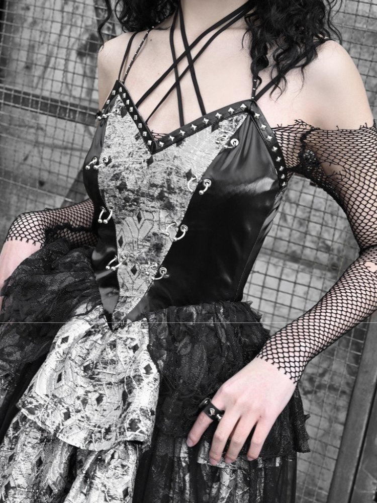 Gothic Butterfly Mesh Dress