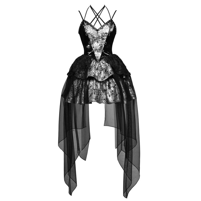 Gothic Butterfly Mesh Dress