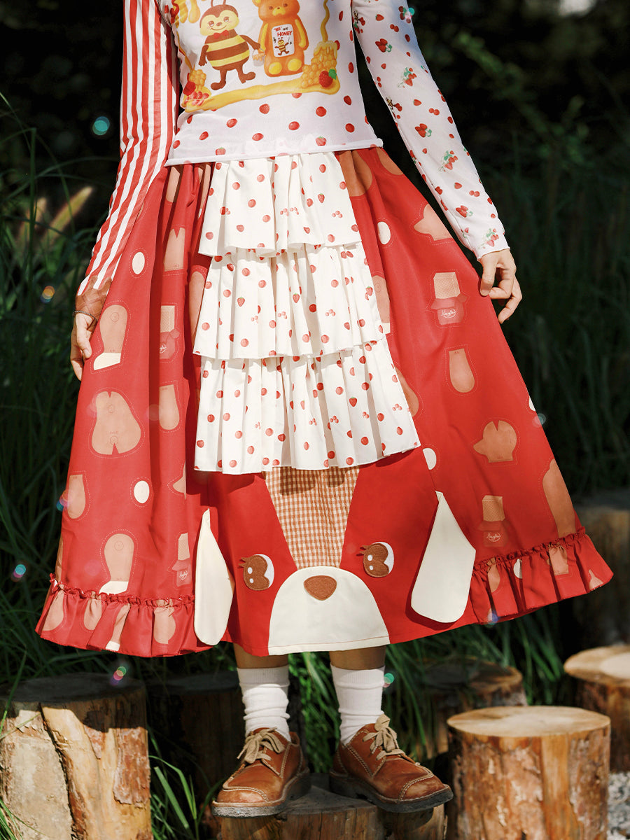 Honey Ruffle Tiered Picnic Skirt