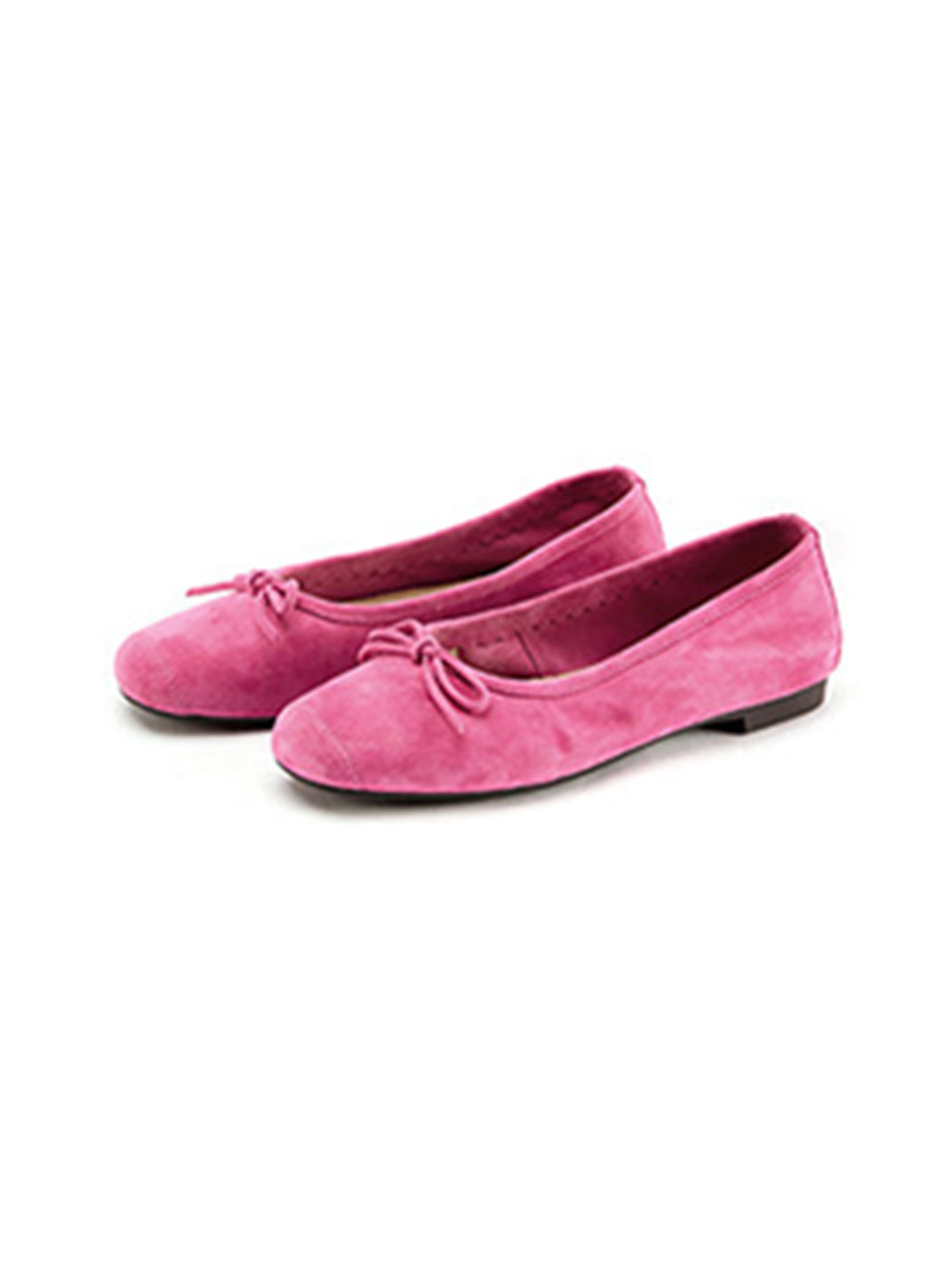 Bow-Trim Velvet Square-Toe Ballet Flats - View 38
