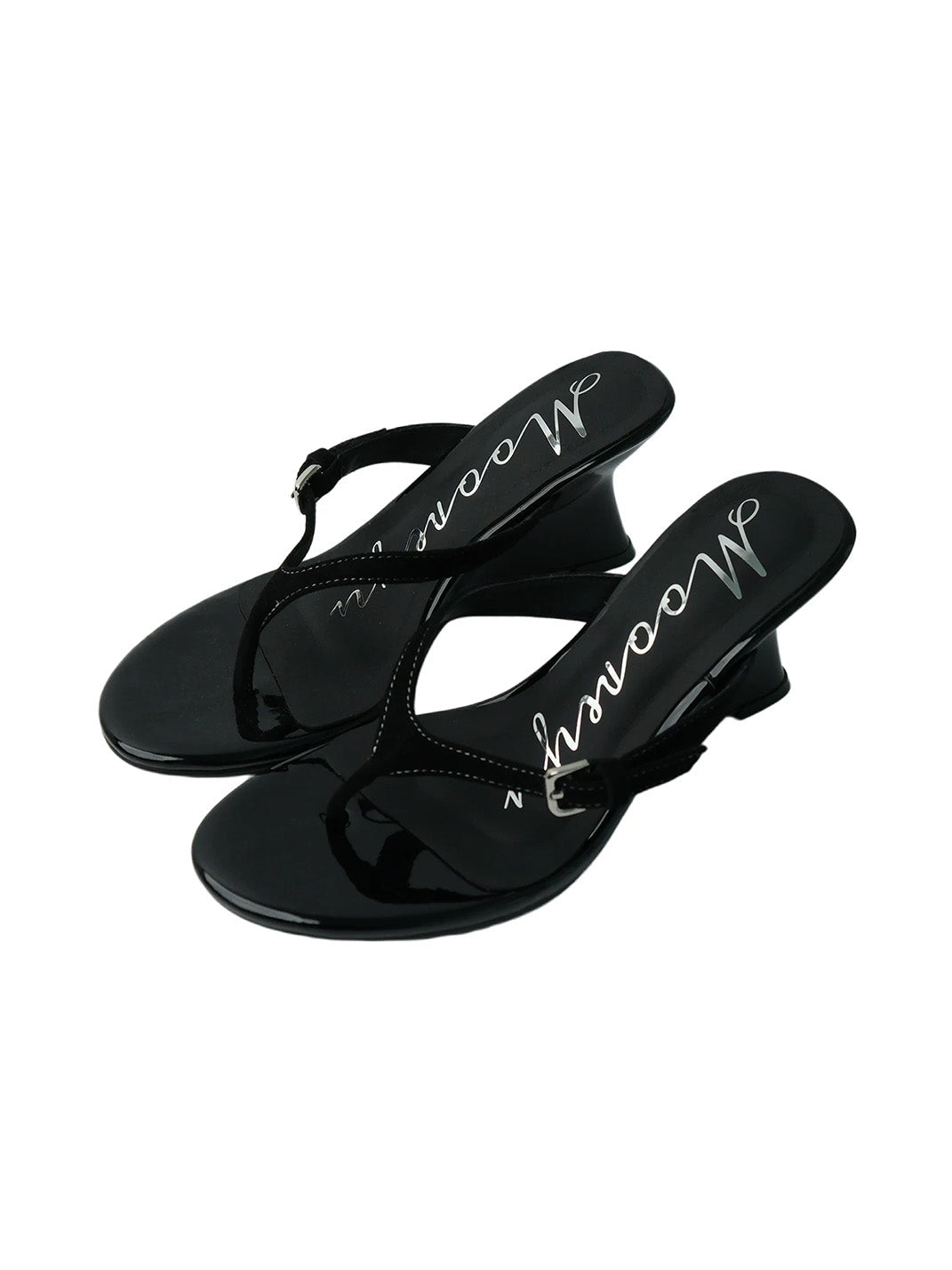 Lambskin Thong Kitten-Heel Sandals - View 7