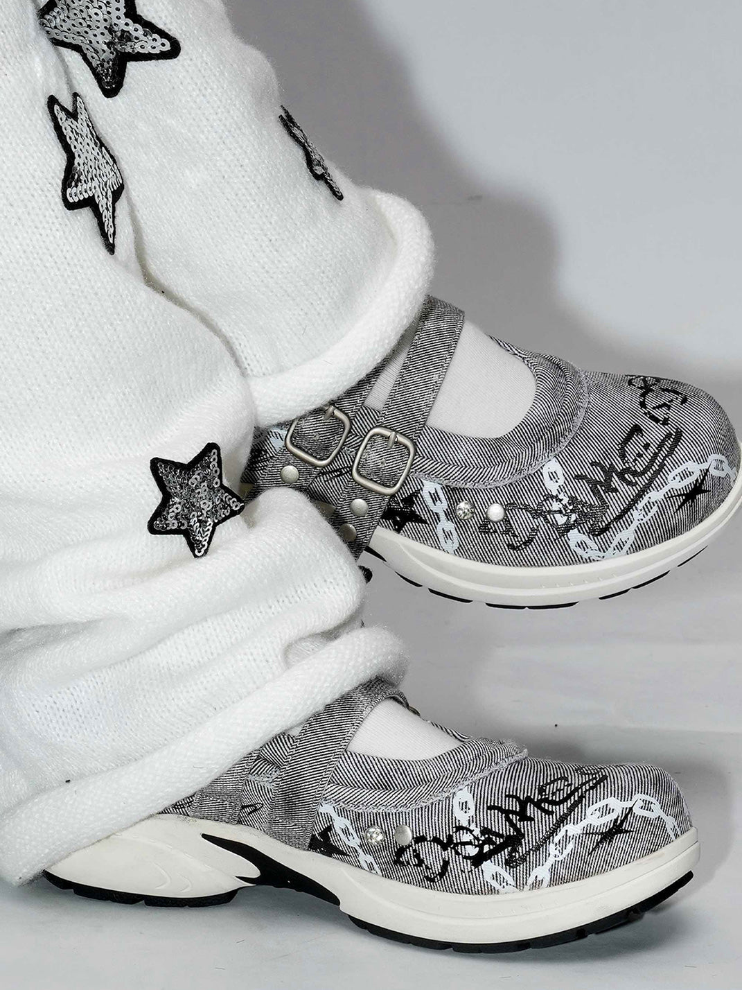Punk-Ballet Strapped Mary Jane Sneakers - View 2
