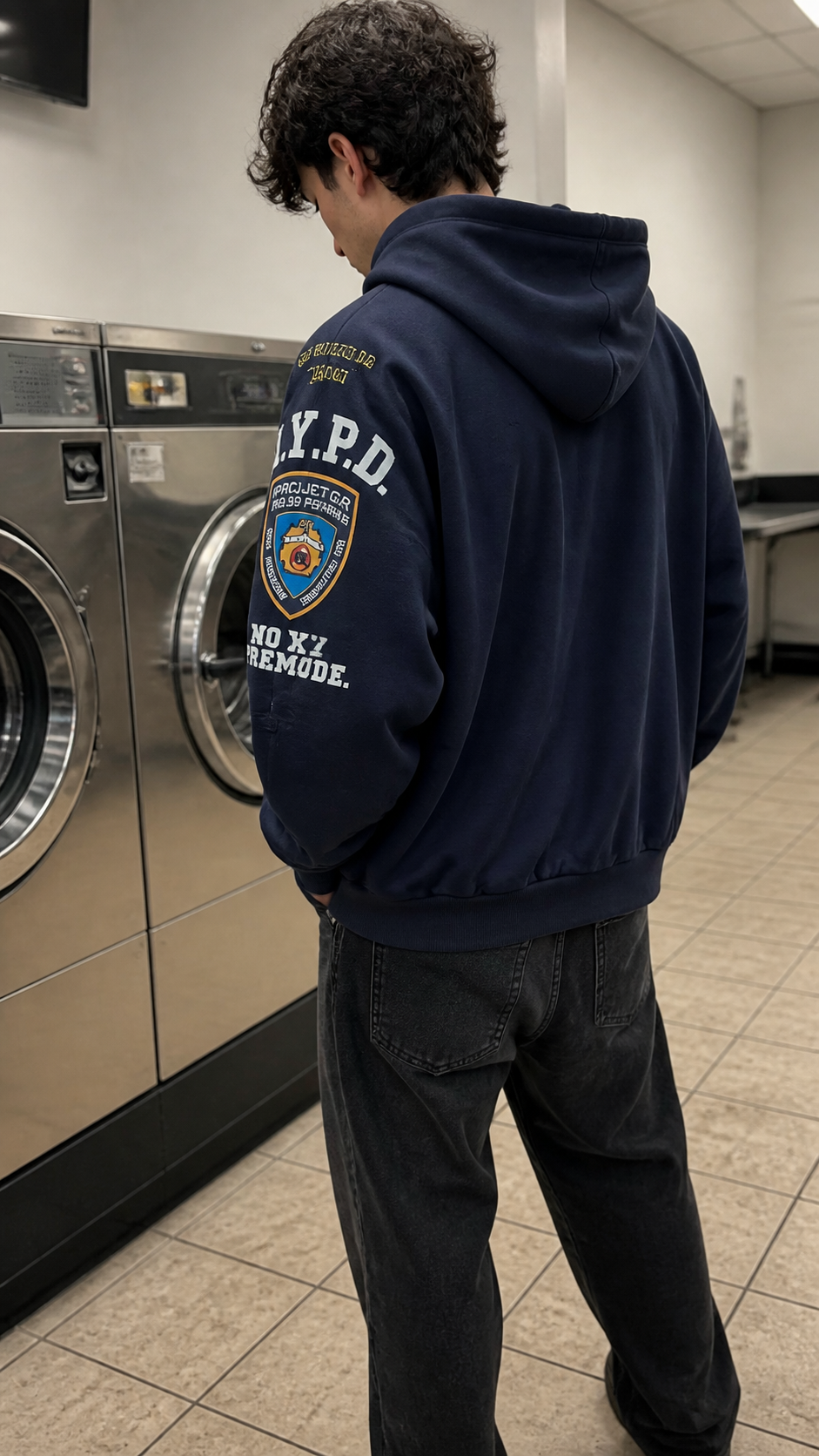 NAVY Duel-Zip Hoodie natural UGC showcase 4