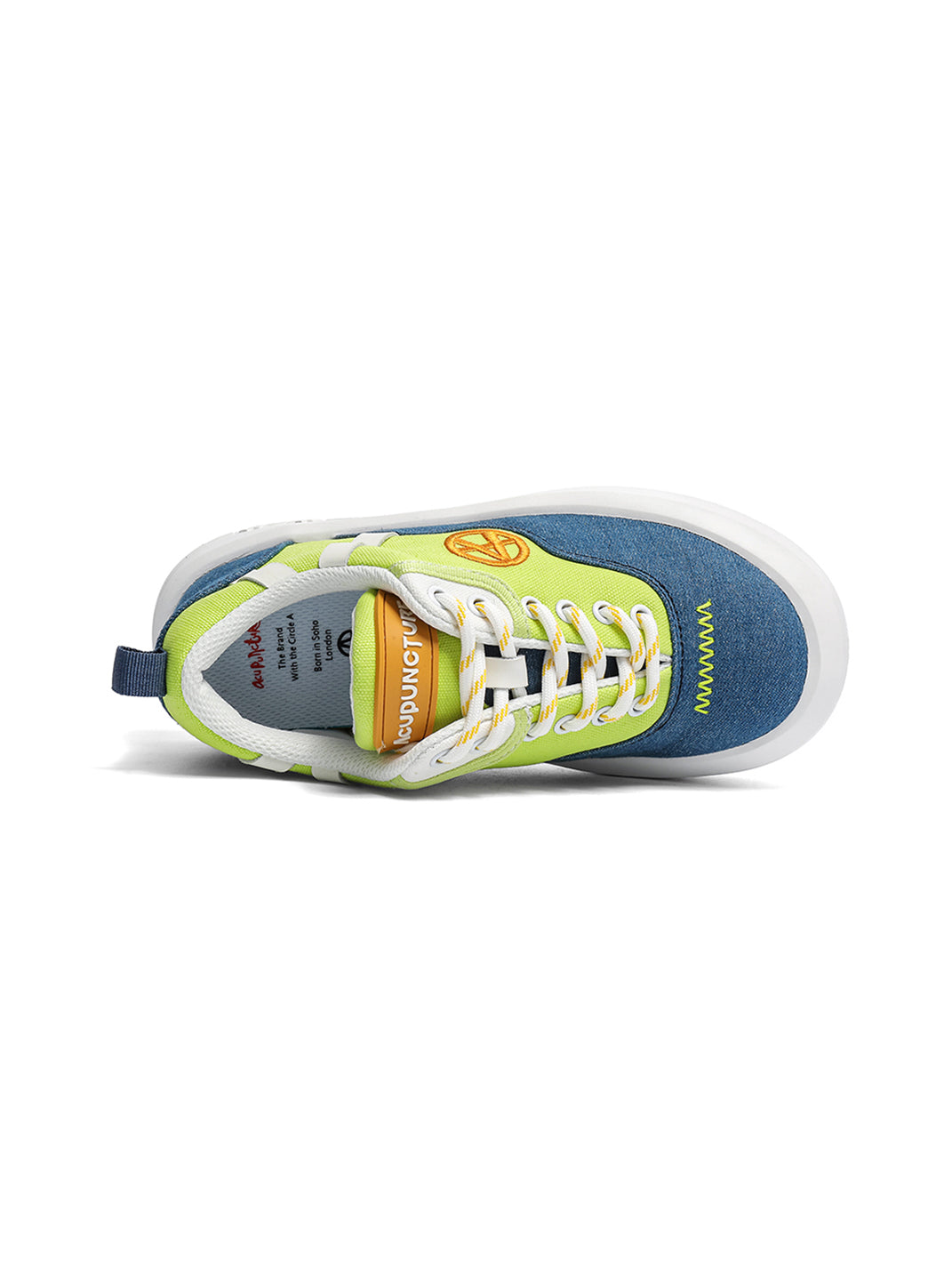 Neon Colorblock Canvas Platform Sneakers - View 10