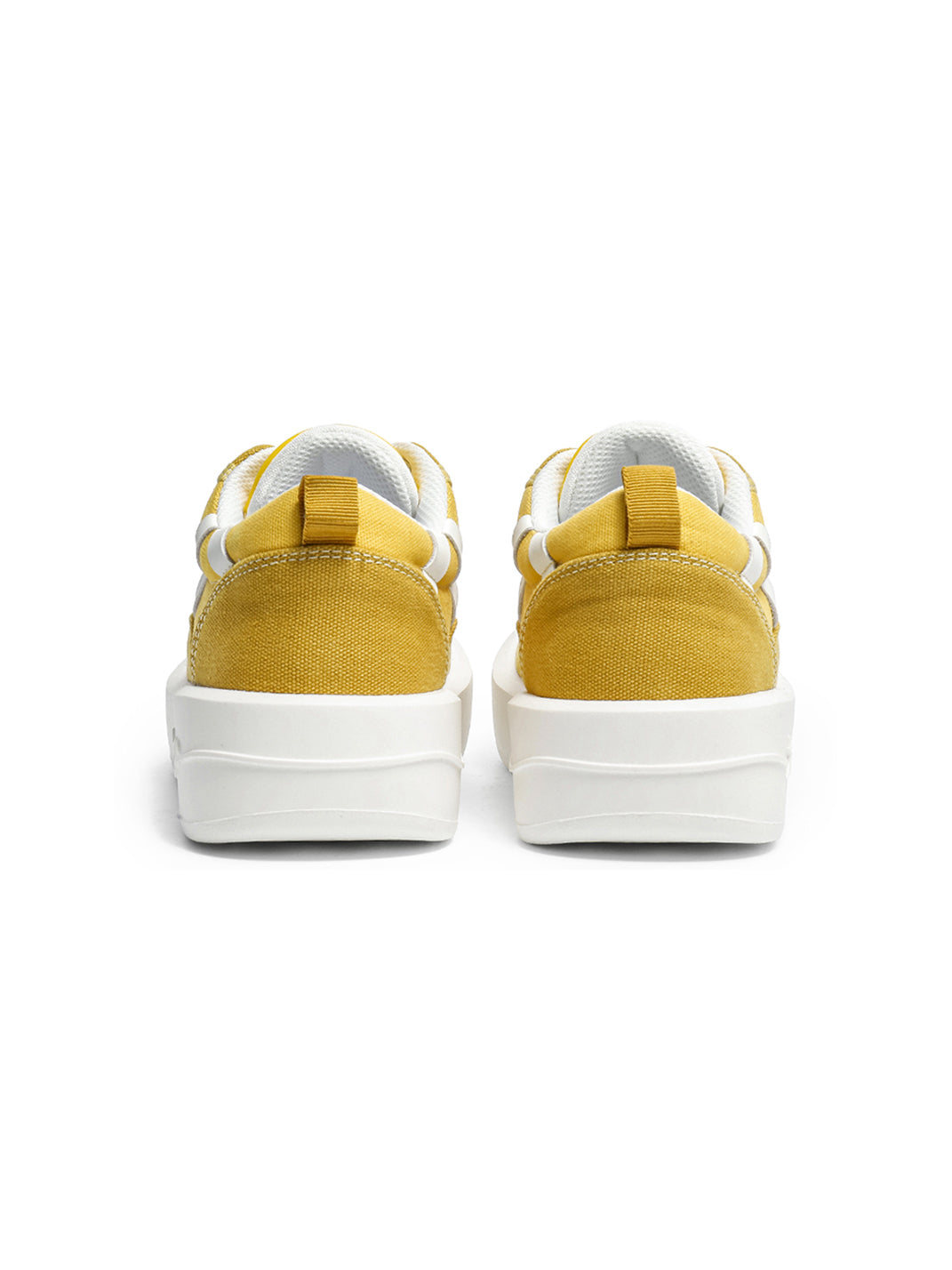 Neon Colorblock Canvas Platform Sneakers - View 18