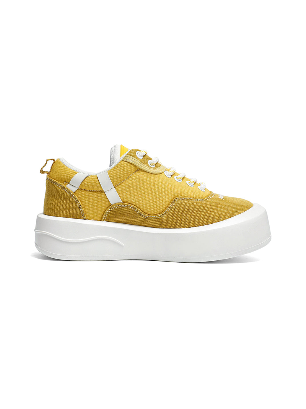 Neon Colorblock Canvas Platform Sneakers - View 19