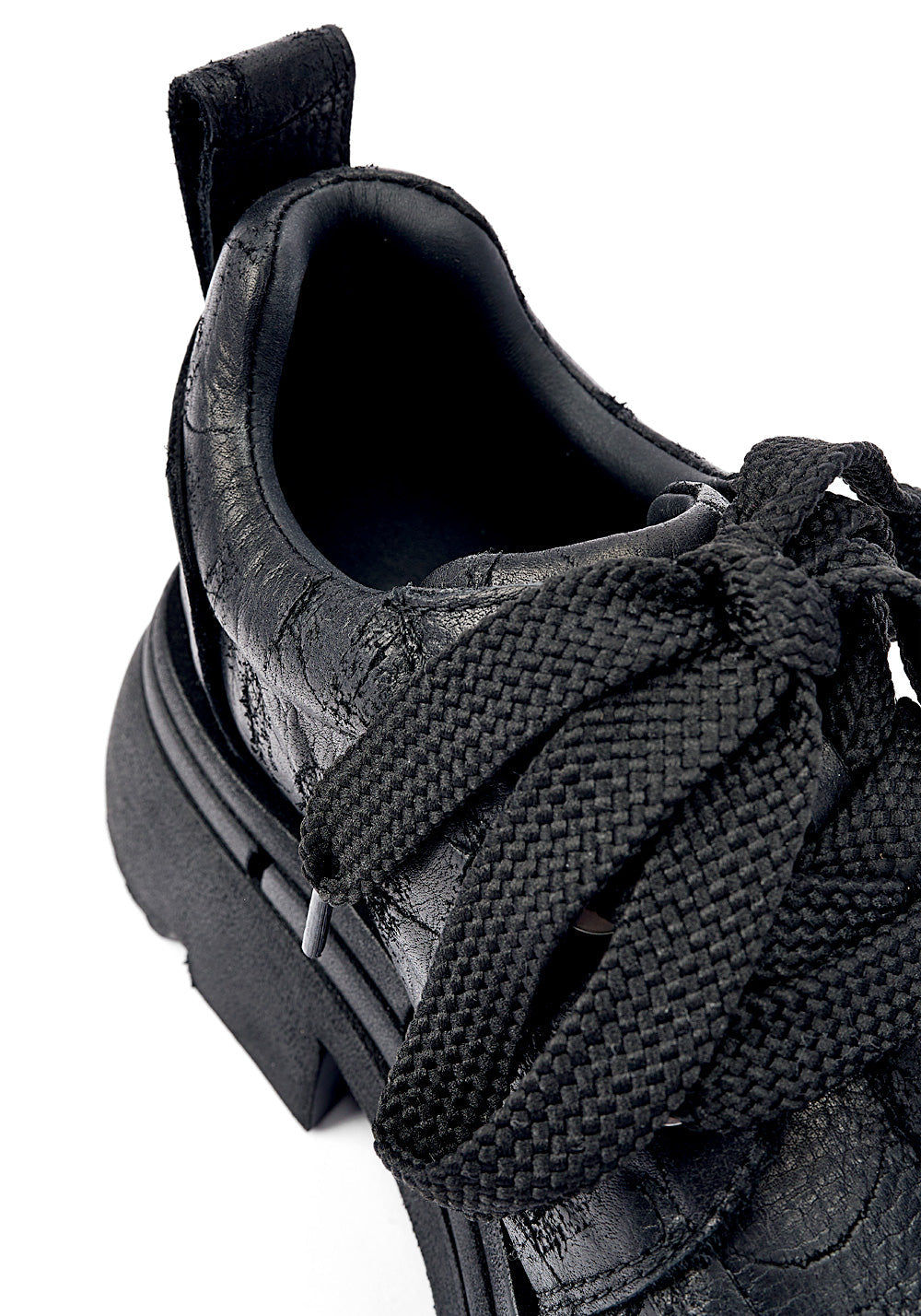 Floral-Sequin Platform Derby Shoes - View 10
