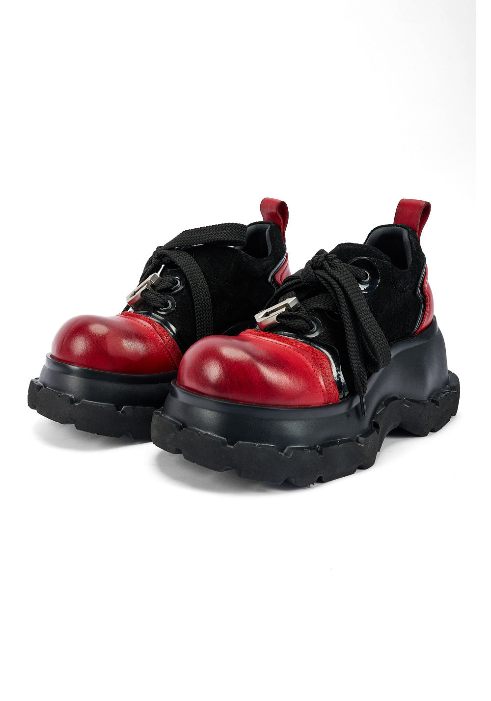 Red-Toe Nocturne Platform Derby Shoes - View 8