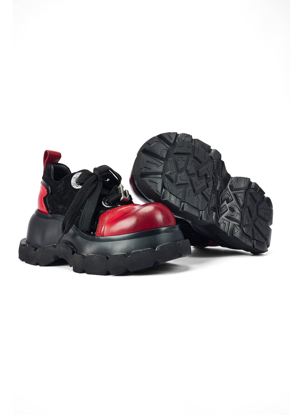 Red-Toe Nocturne Platform Derby Shoes - View 9