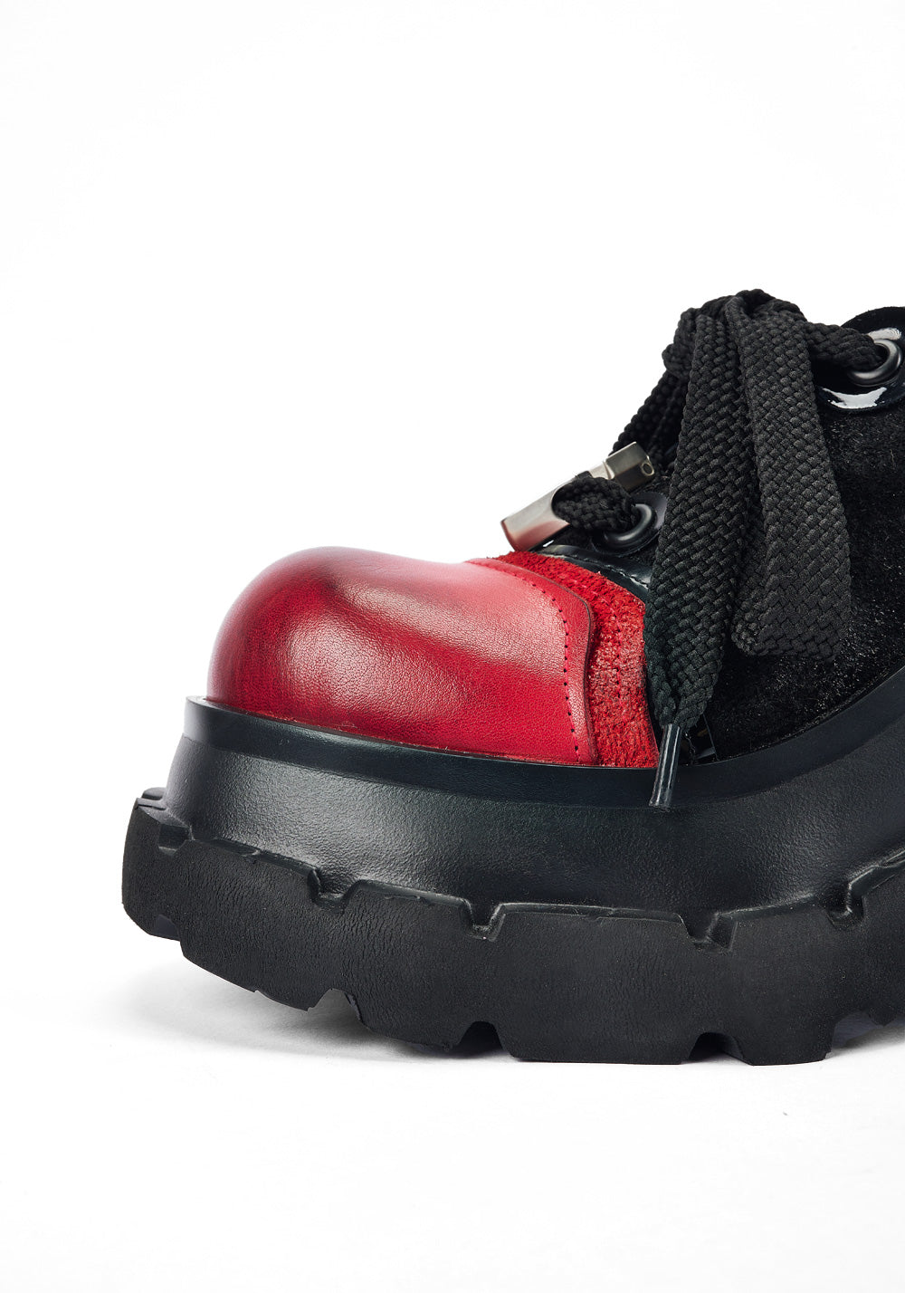 Red-Toe Nocturne Platform Derby Shoes - View 11