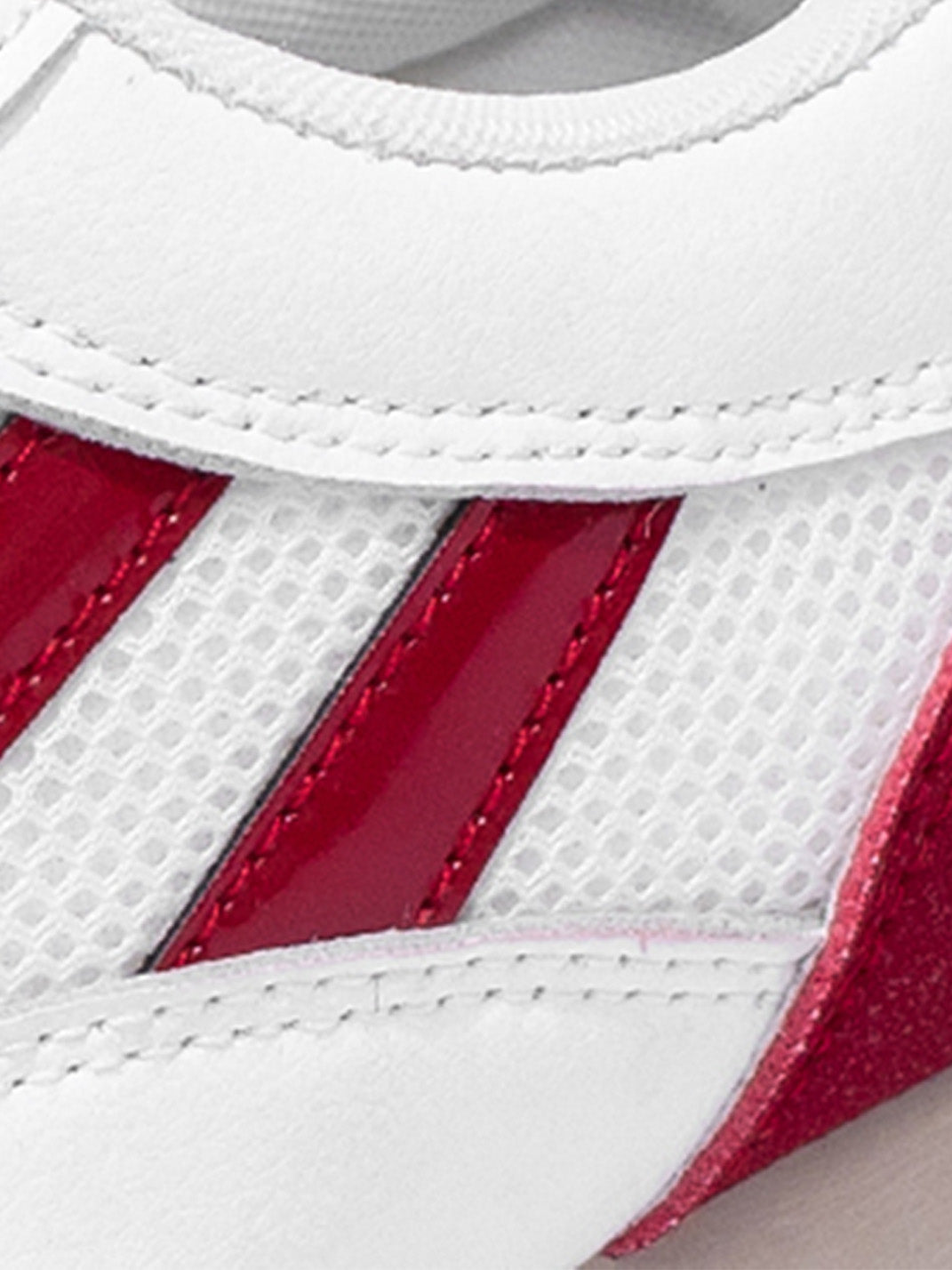 Apple-Detail Mesh Retro Runner Sneakers - View 12