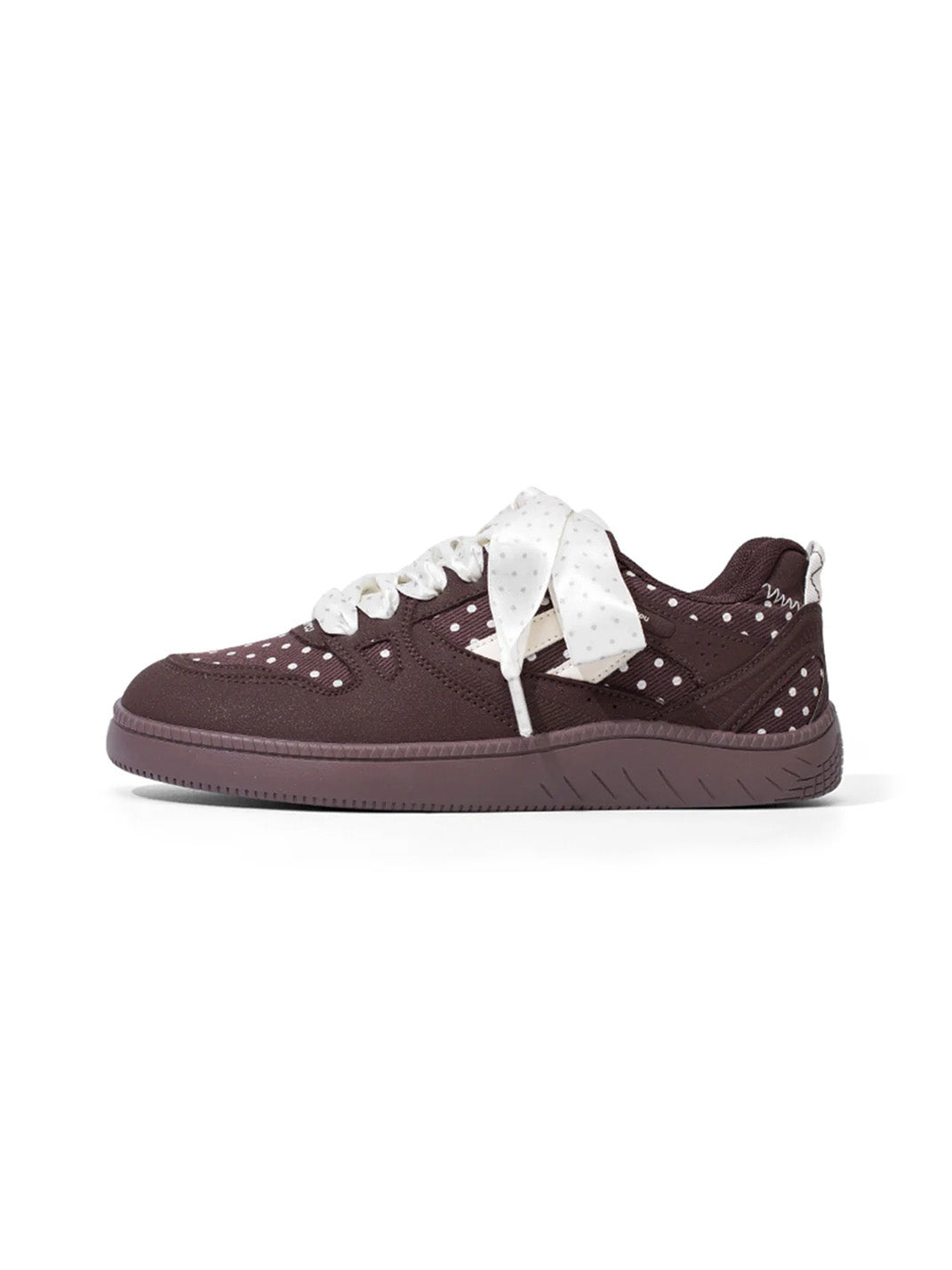 Polka-Dot Ribbon Low-Top Skate Sneakers