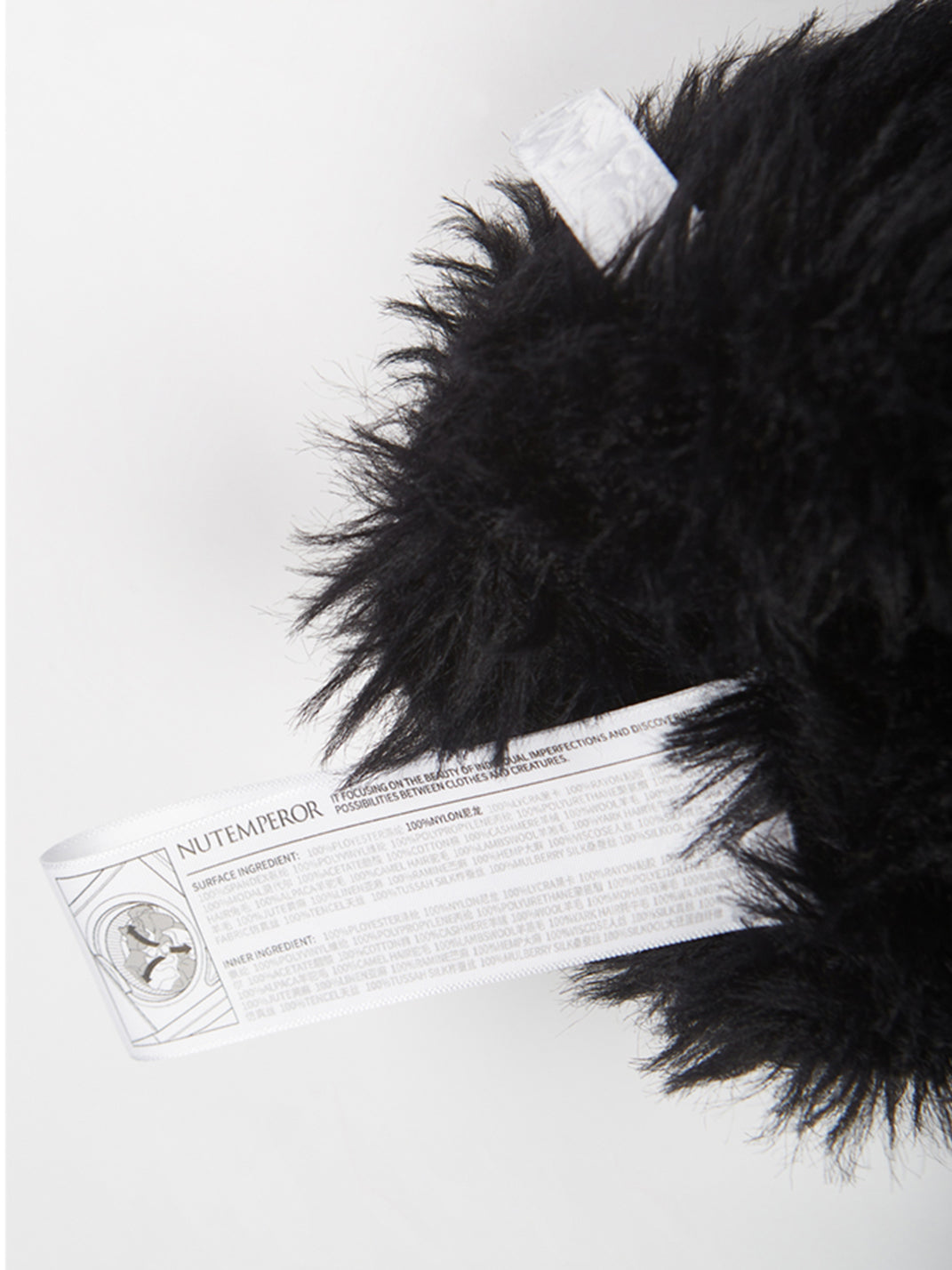 Black Shaggy-Fleece Adjustable Beanie - View 8