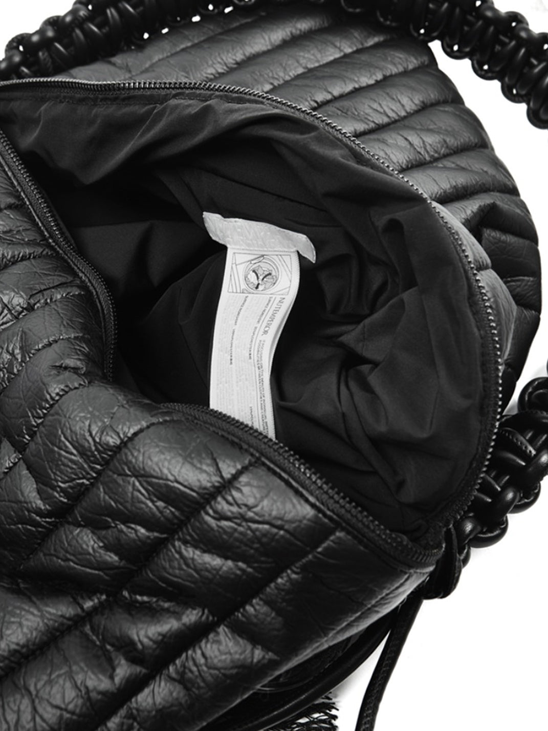 Black Quilted Convertible Laptop Crossbody Bag - View 12