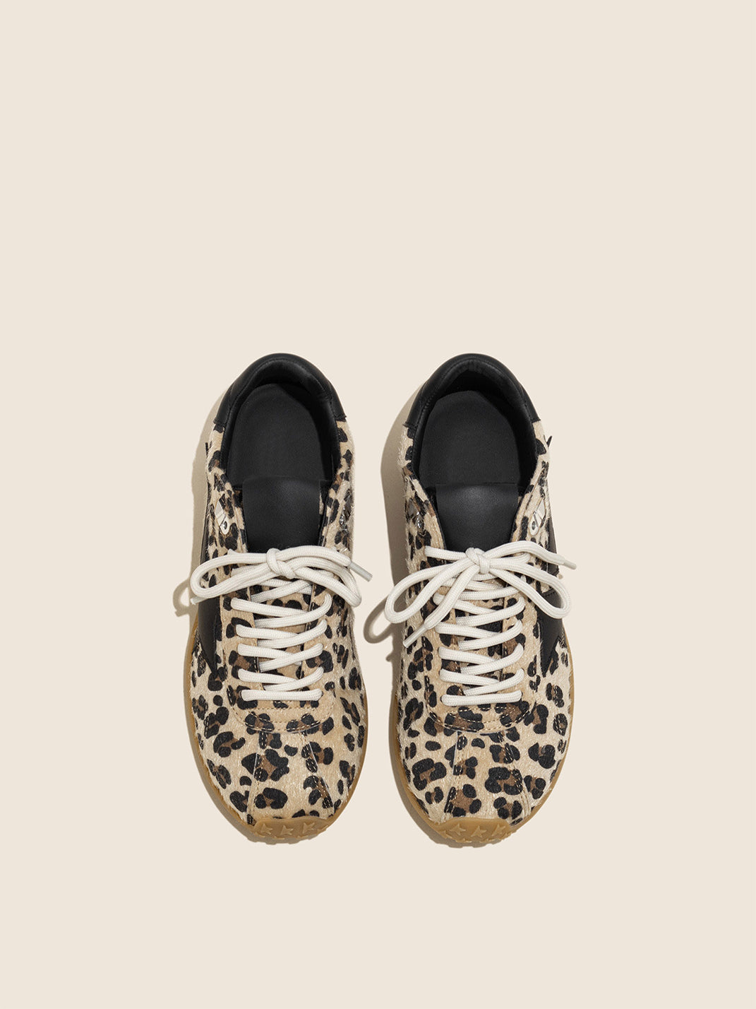 Leopard Suede Low-Profile Trainers - View 4