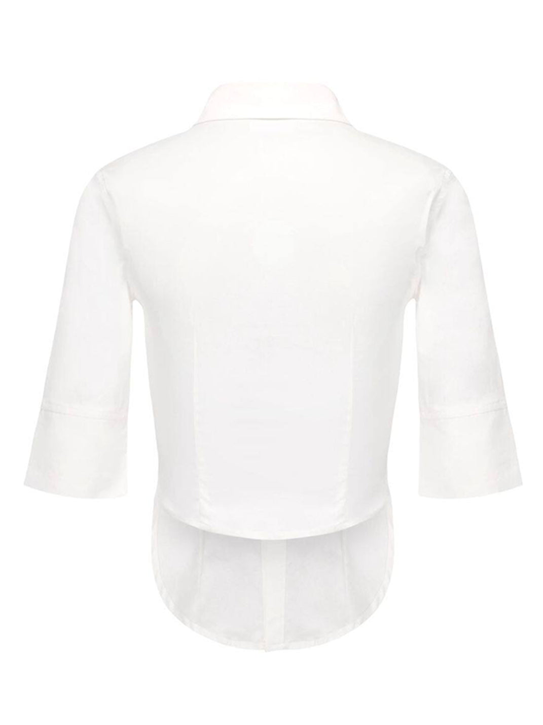 Structured Mid-Sleeve Brocade Shirt - View 10